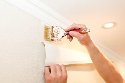 Pose de papier peint à Sainte-Sabine — revêtements muraux et toiles de verre